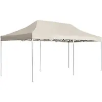 vidaXL Tente de réception professionnelle pliable aluminium 6x3 m Crème