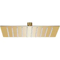 vidaXL Douche de pluie en acier inoxydable 20x20 cm carré Golden