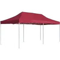 vidaXL Tente de réception pliable Aluminium 6x3 m Bordeaux