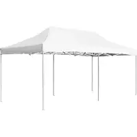 vidaXL Tente de réception professionnelle pliable aluminium 6x3 m blanche