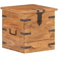 vidaXL Coffre 40x40x40 cm Bois d'acacia solide