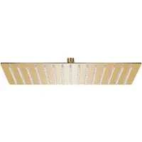 vidaXL Douche de pluie en acier inoxydable 40x30 cm Rectangulaire Golden