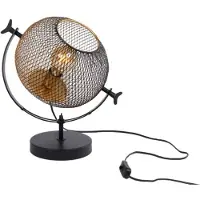 Gifts Amsterdam Lampe de table Wire Métal Noir et doré 27x27x40 cm