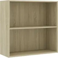 vidaXL Bibliothèque chêne sonoma 80x30x76,5 cm bois d'ingénierie