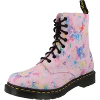 Dr. Martens Bottes - 1460 Pascal - Rose Rainbow Rafale Suede - - 36 - Bottes
