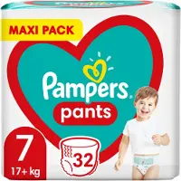 Pampers Couches jetables taille 7 pour 17 kg et plus, 32 pièces