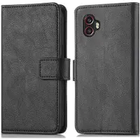 IMoshion Étui de télephone portefeuille de luxe pour Samsung Galaxy Xcover 6 Pro - Noir