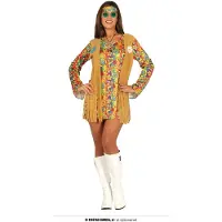 Guirca Hippie Woman Costume Jaune L