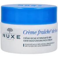 Nuxe Creme Fraiche de Beauté Crème Riche Hydratante - Crème Visage Hydratante Quotidienne - 50ml