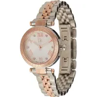 Gc Montre à affichage analogique or rose / argent