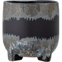 Bloomingville | Pot De Fleurs Nasru | Noir | Grès | 82056977