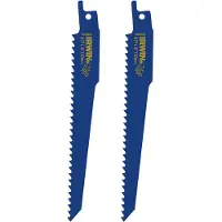 Irwin Tools Lames de scie alternative IRWIN 150 mm 6 TPI / Bois avec clous (2 pièces)