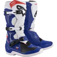 Alpinestars Tech 3, bottes ,Noir/Blanc/Rouge Néon/Jaune ,5 US