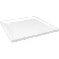 vidaXL Receveur de douche carré ABS Blanc 80x80 cm