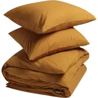 Yumeko - Parure de lit - Percale De Coton - 260x220 - Jaune