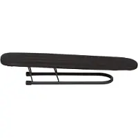 PRACTO Planche à repasser les manches - Planche à repasser avec housse, pliable 55 x 13 cm - Noir