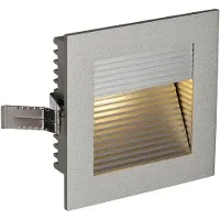SLV Frame Curve LED Applique murale encastrée carrée 9x9 cm gris argenté 3000K