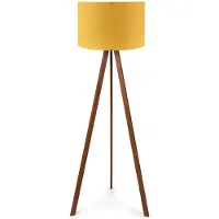 Opviq , AYD-1565, lampadaires, jaune, MDF, 38 x 38 x 140 cm