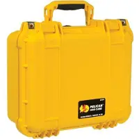 Peli Valise de protection Peli 1400 jaune avec mousse
