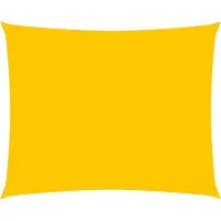 vidaXL Voile de parasol tissu oxford rectangulaire 2x4 m jaune