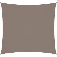 vidaXL Voile d'ombrage Oxford Tissu Carré 2,5x2,5 m Taupe