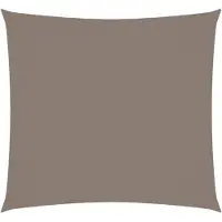 vidaXL Voile d'ombrage Oxford Tissu Carré 2x2 m Taupe
