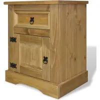 vidaXL Table de chevet Gamme Corona pin mexicain 53x39x66 cm