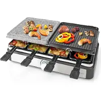Nedis Appareil à Raclette - 8 Poêles