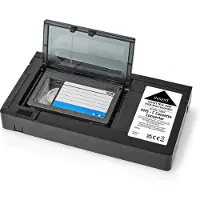 Nedis VHS Converter Conversion : VHS-C vers VHS Plug and play Noir -