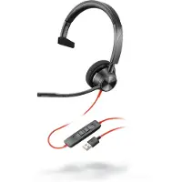 HP Poly POLY 3310 Casque Avec fil Arceau Appels/Musique USB Type-A Noir