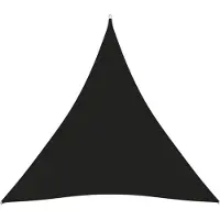 vidaXL Voile de parasol tissu oxford triangulaire 3x3x3 m noir