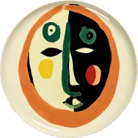 Serax Feast Assiette de Présentation avec Visage Face 1