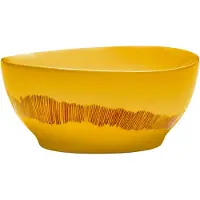 Serax FEAST Sunny Yellow Swirl-Stripes S bol 16 cm