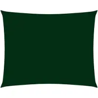 vidaXL Voile de parasol tissu oxford rectangulaire 3,5x4,5m vert foncé
