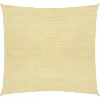 vidaXL Voile d'ombrage 160 g/m² Beige 4,5x4,5 m PEHD