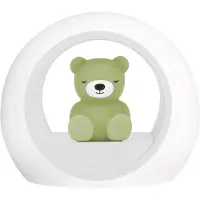 Zazu Lampe de chevet , modèle Billy l'Ours, verte, avec détecteur de mouvement et éclairage LED