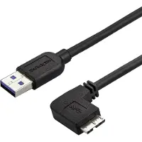 StarTech.com 6ft Slim Right-Angle Micro USB 3.0 Cable - M/M - USB 3.1 Gen 1 - câble USB - 2 m