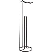 Wenko Support porte papier toilette Lugano. Noir