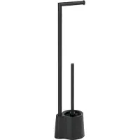 Wenko Garniture de WC sur pied mod. Avola noir mat
