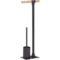 Wenko Serviteur WC Forli avec porte-rouleau et brosse à WC - Noir