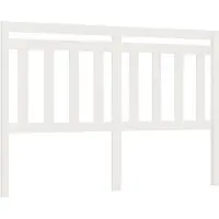 vidaXL Tête de lit blanc 146x4x100 cm pin massif