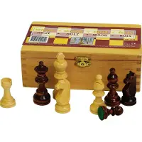 Abbey Pièces de jeu d'échecs 87 mm Noir/blanc 49CL