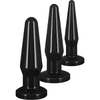 ToyJoy Best Butt Buddies Anal Plug Set 3 Kpl Black