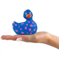 Big teaze toys My Duckie Romance 2.0 - vibromasseur clitoridien étanche (bleu-rose)