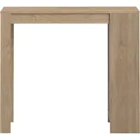 Temahome Table de bar Aravis 115x50 avec rangement - chêne