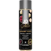 System Jo - lubrifiant comestible - chocolat blanc framboise - 120ml