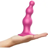Strap-On-Me Beads S - dildo perlé à ventouse (rose)