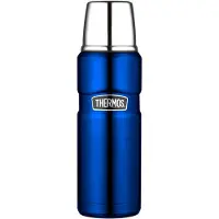 Thermos - Thermos - King Bouteille 0.47L Bleu Metal , en Bois
