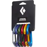Black Diamond Lite Wire Snap Hook 6 Units Multicolore