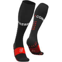 Compressport - Chaussettes de compression - Full Socks Run Black - Taille 35-38 - Noir